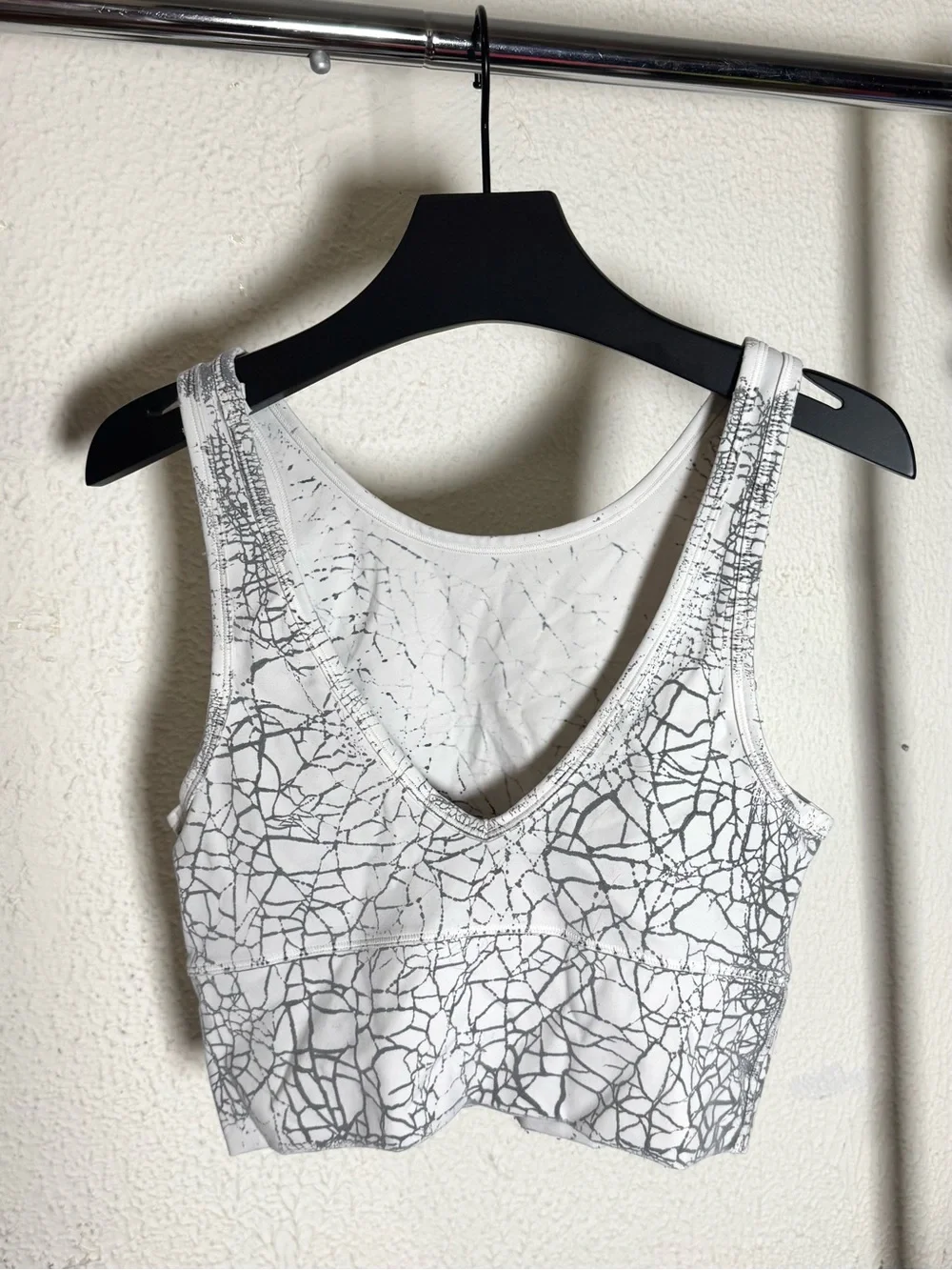 Lululemon Power Pivot Tank Thread Dye Crackle Print